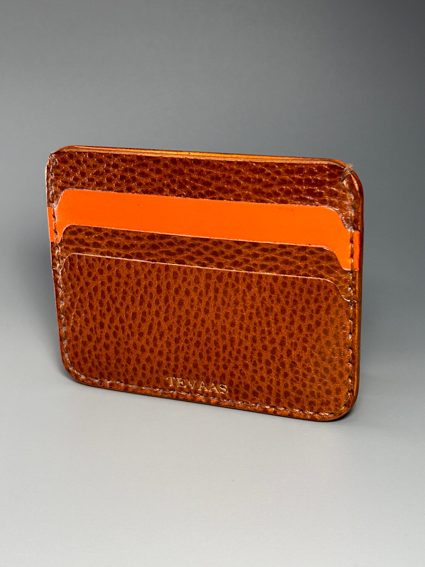 Dollaro Cardholder – Brown & Orange