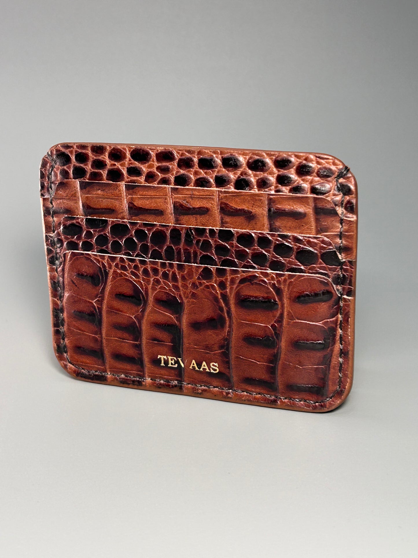 Dollaro Cardholder – Brown Croco
