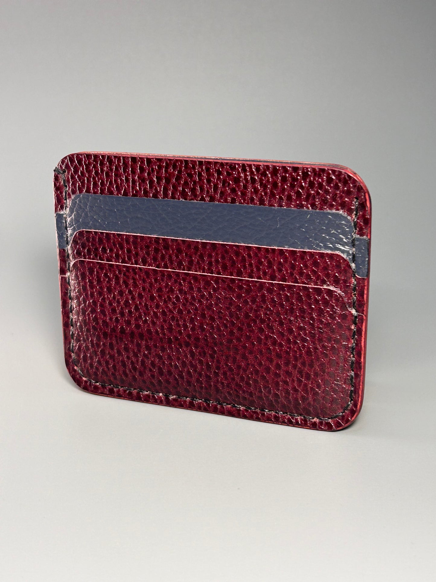 Dollaro Cardholder – Bordo & Blue