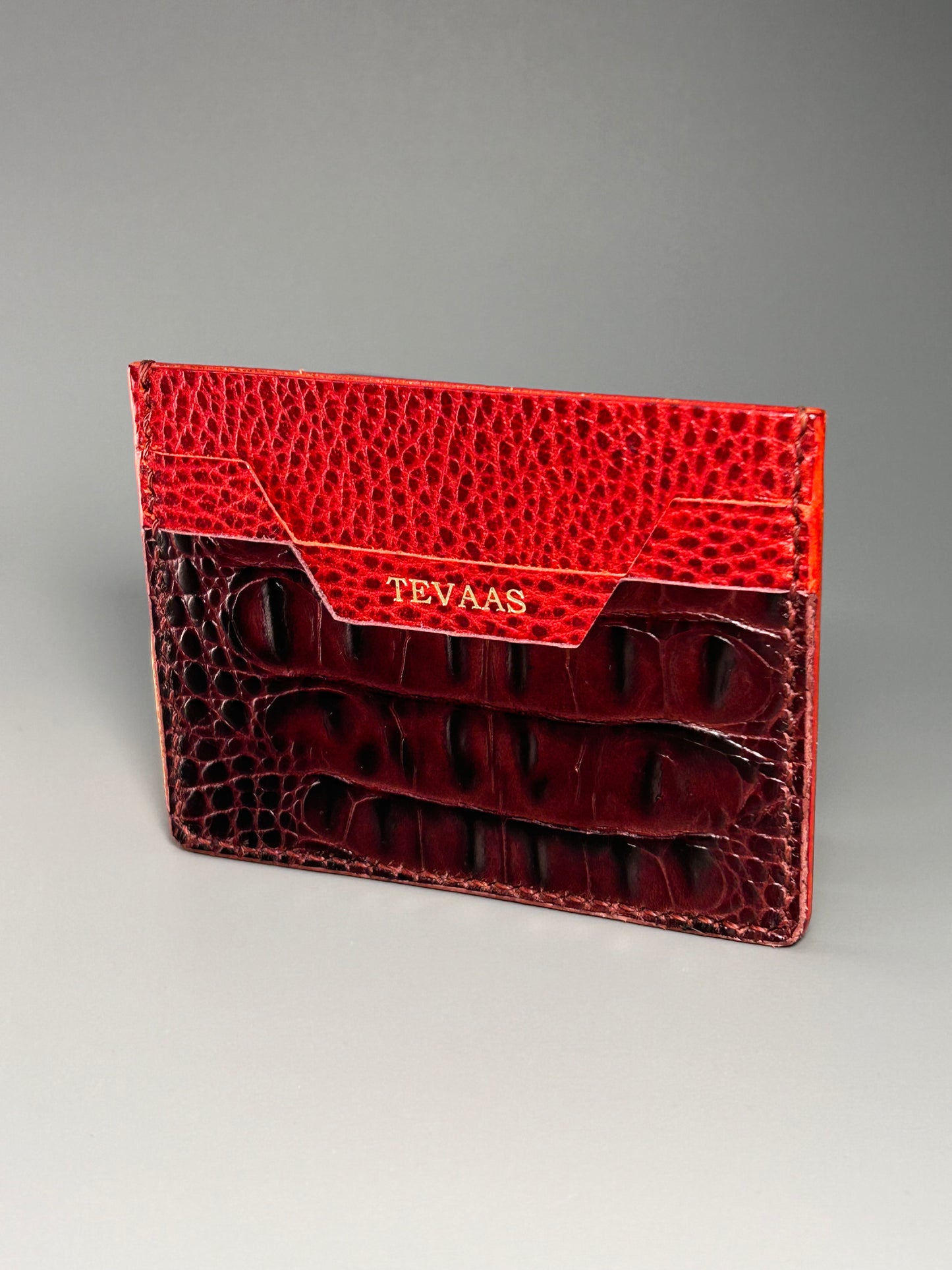 Cape Caro Cardholder – Croco Ruby