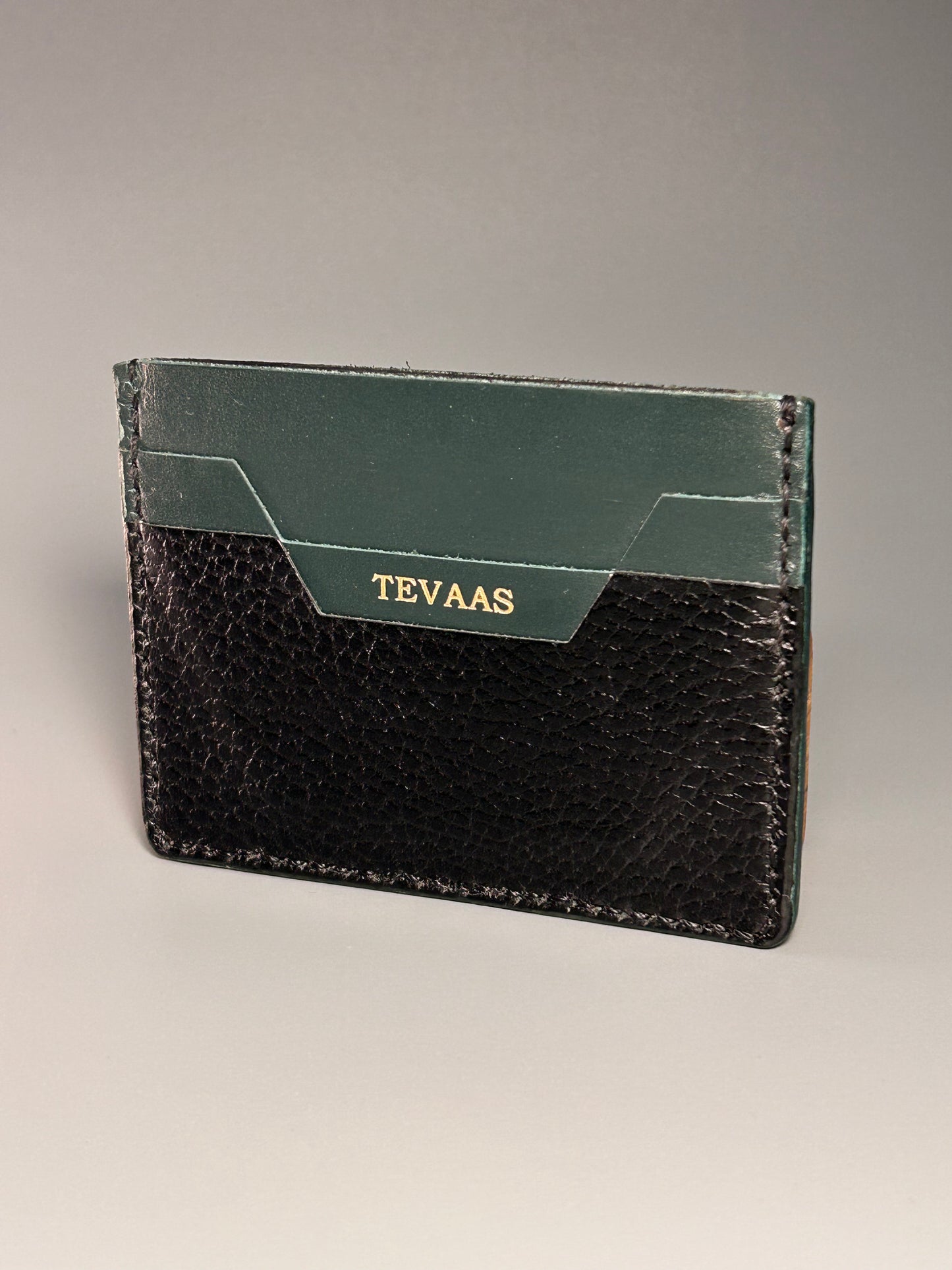 Cape Caro Cardholder – Black & Ocean