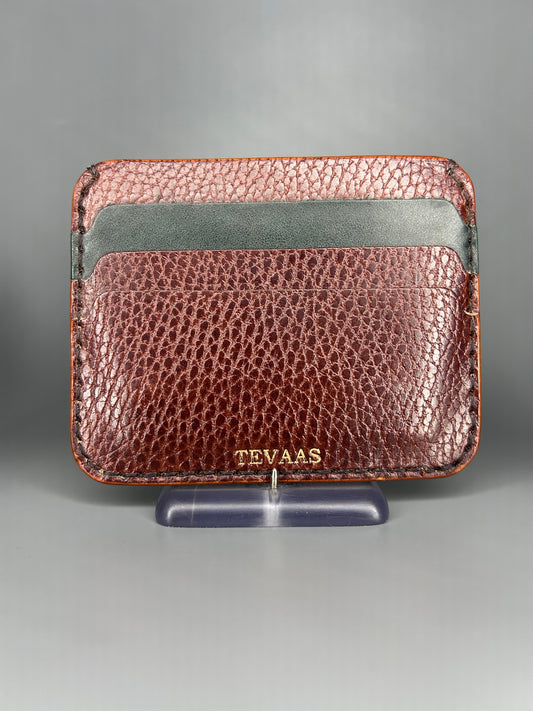 Dollaro Cardholder – Brown & Ocean
