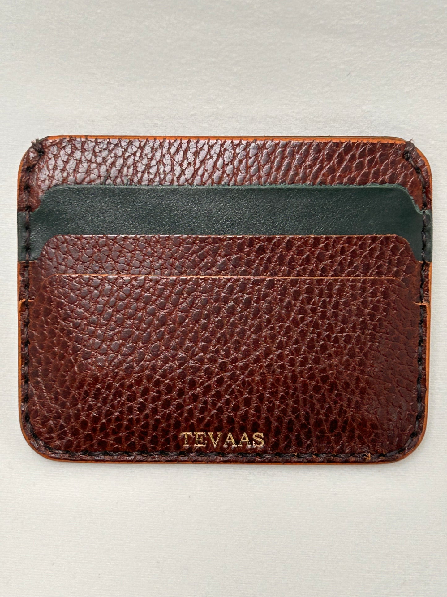 Dollaro Cardholder – Brown & Ocean