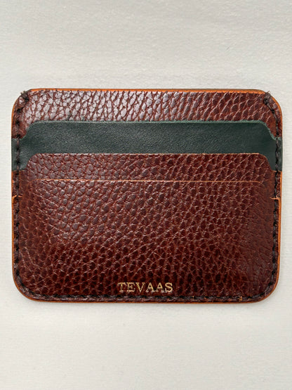Dollaro Cardholder – Brown & Ocean