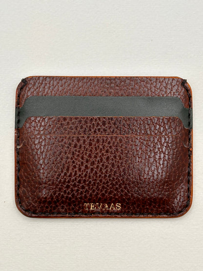 Dollaro Cardholder – Brown & Ocean