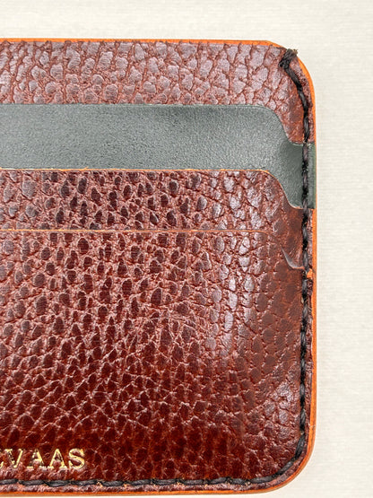 Dollaro Cardholder – Brown & Ocean