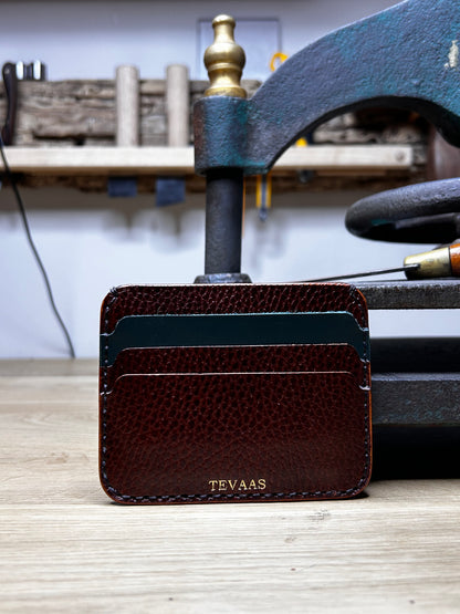 Dollaro Cardholder – Brown & Ocean