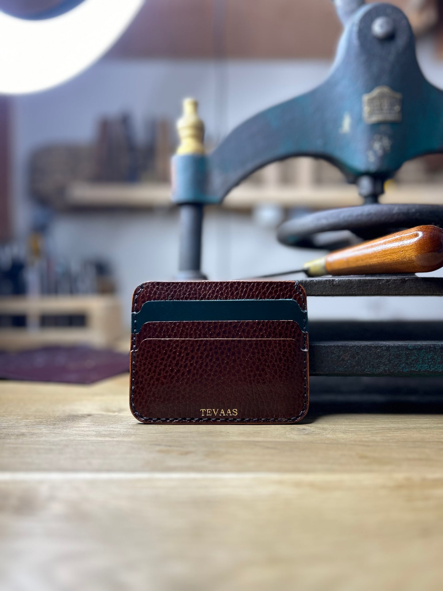 Dollaro Cardholder – Brown & Ocean