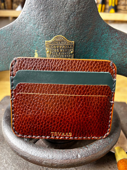 Dollaro Cardholder – Brown & Ocean