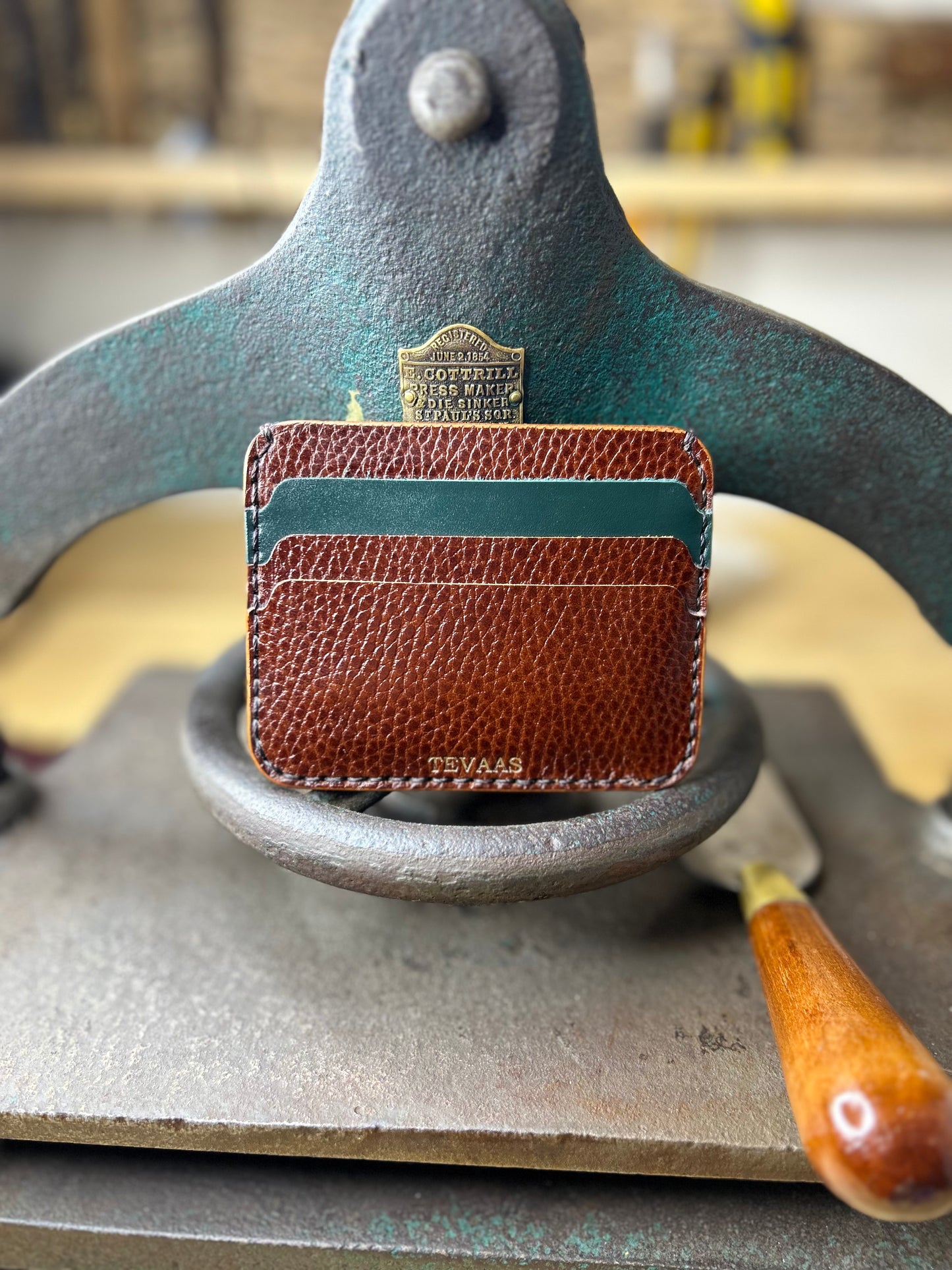 Dollaro Cardholder – Brown & Ocean