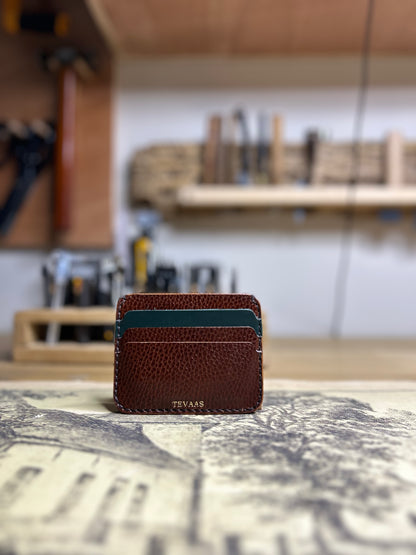 Dollaro Cardholder – Brown & Ocean