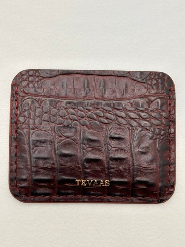 Dollaro Cardholder - Brown Croco - Image 2