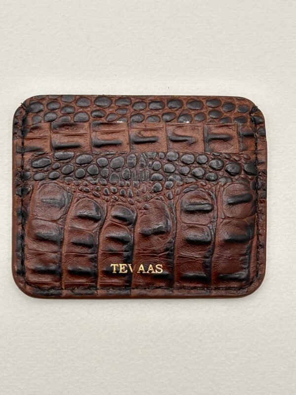 Dollaro Cardholder - Brown Croco