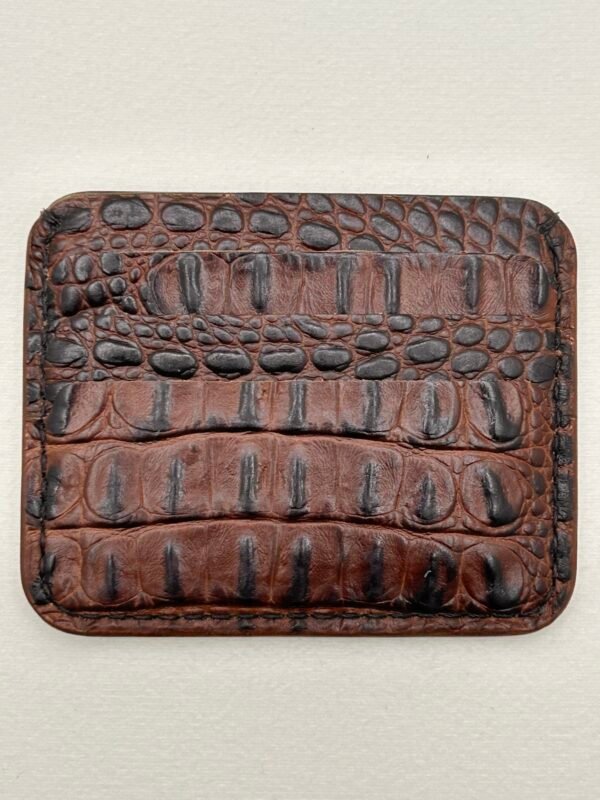 Dollaro Cardholder - Brown Croco - Image 6