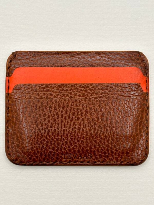 Dollaro Cardholder - Brown & Orange - Image 5