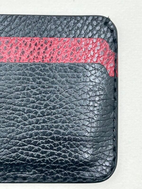 Dollaro Cardholder - Black & Red - Image 3