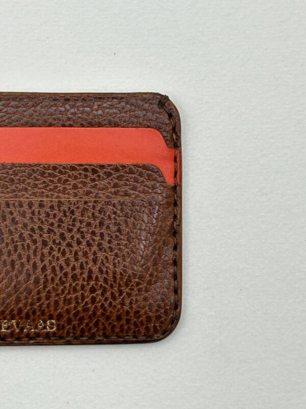 Dollaro Cardholder - Brown & Orange - Image 3