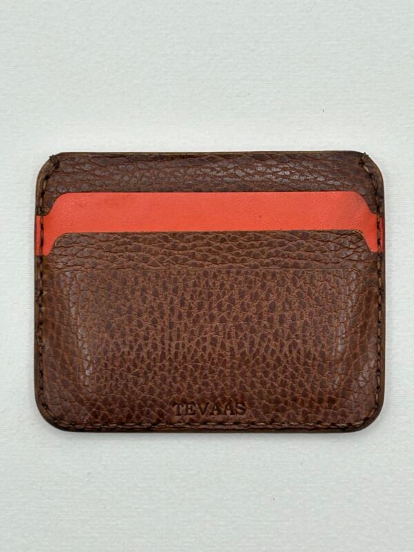 Dollaro Cardholder - Brown & Orange - Image 2