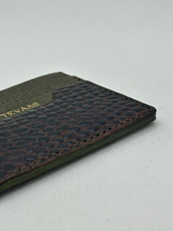 Cape Caro Cardholder - Croco Olive - Image 6