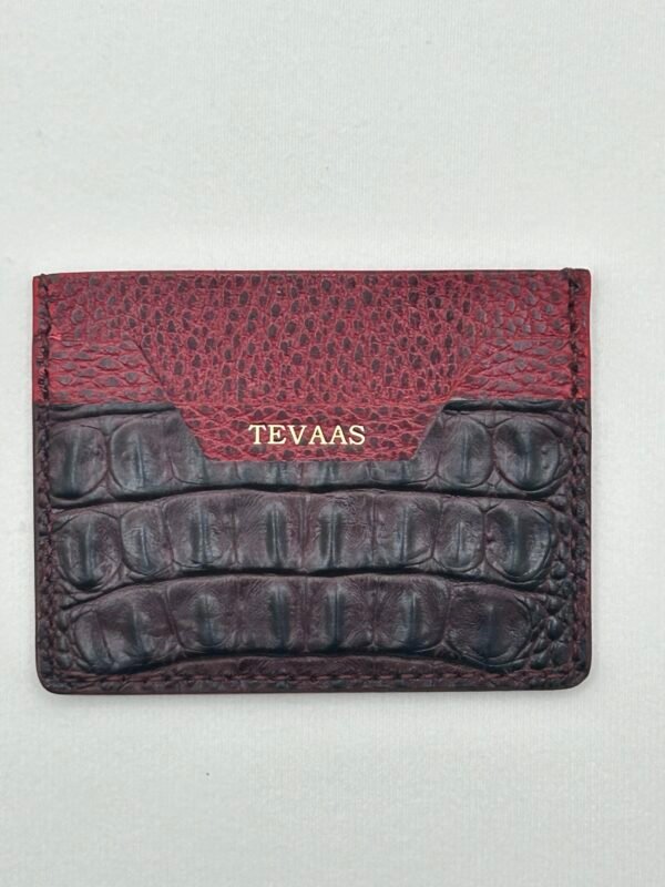 Cape Caro Cardholder - Croco Ruby